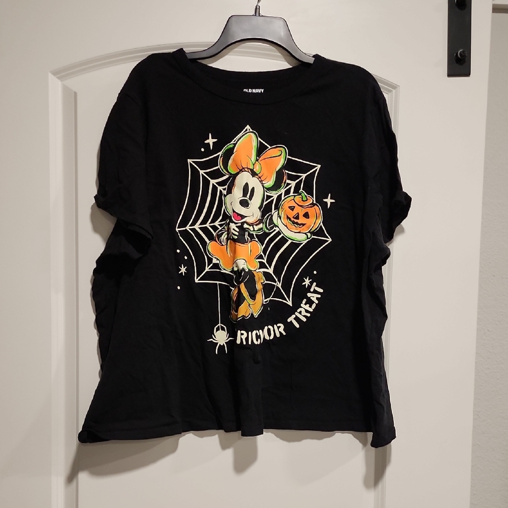 Old Navy Disney Black Halloween Minnie Mouse T-Shirt